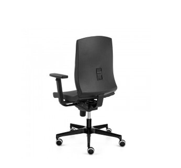Flexa swivel upholstered  chair with nylon base Dileoffice.