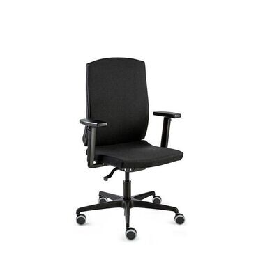 Flexa swivel upholstered  chair with nylon base Dileoffice.