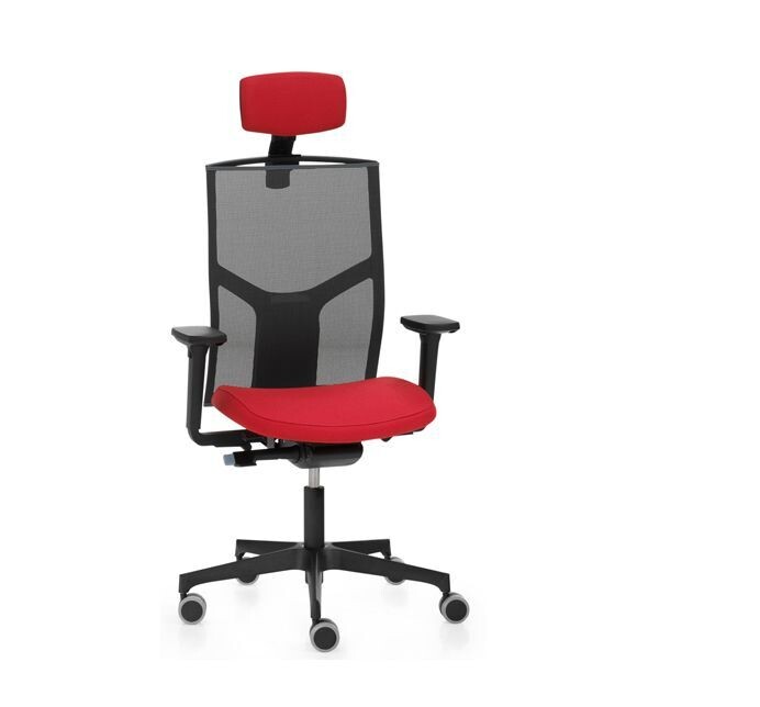 Atika swivel chair with headrest and nylon base Dileoffice