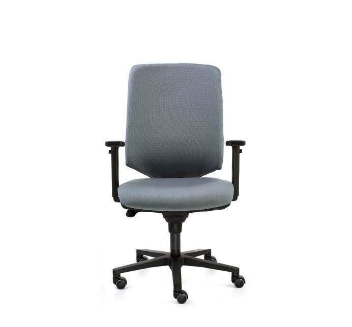 FoxPro swivel upholstered chair with nylon base Dileoffice.