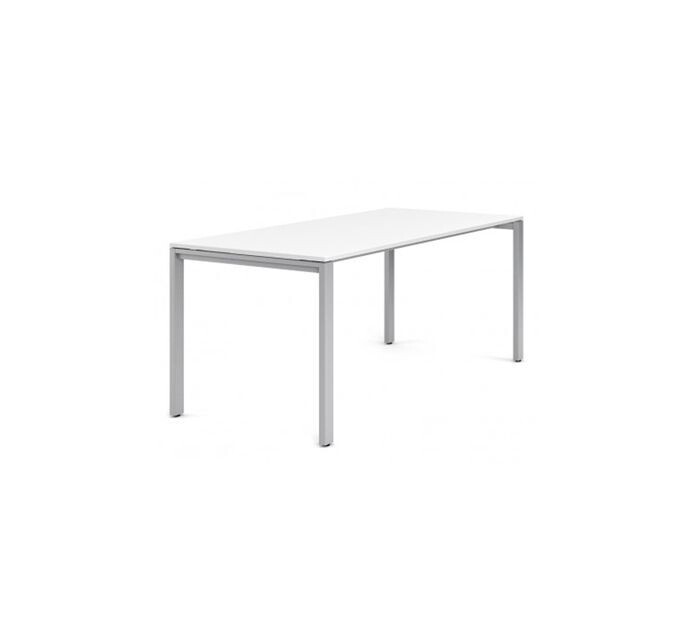 Adapta Plus workstation by JG Group. "Inverted U" leg design.
