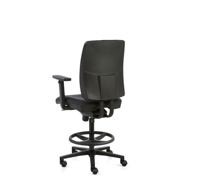 SignoPro upholstered  chair/stool nylon base Dileoffice.