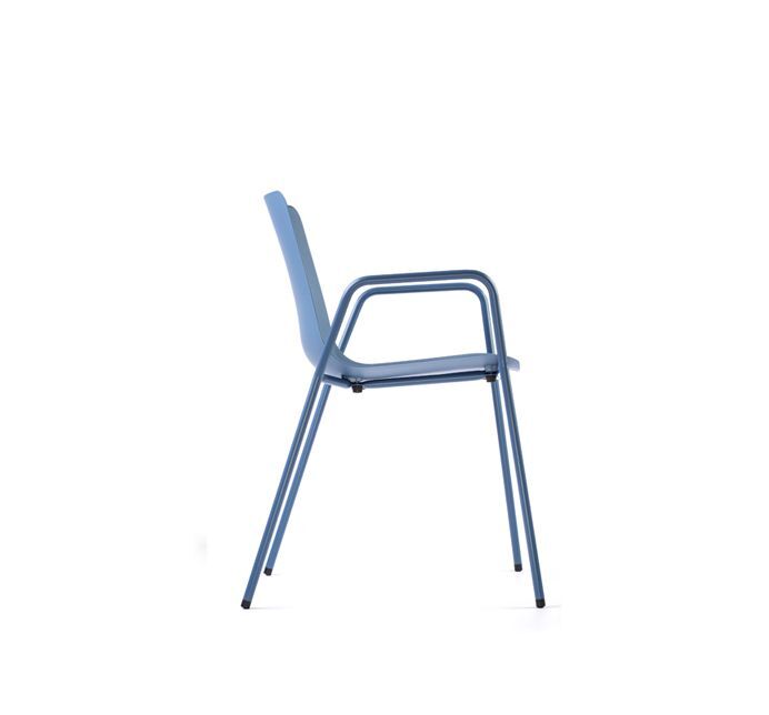 Aitana polypropylene chair with arms by Dileoffice
