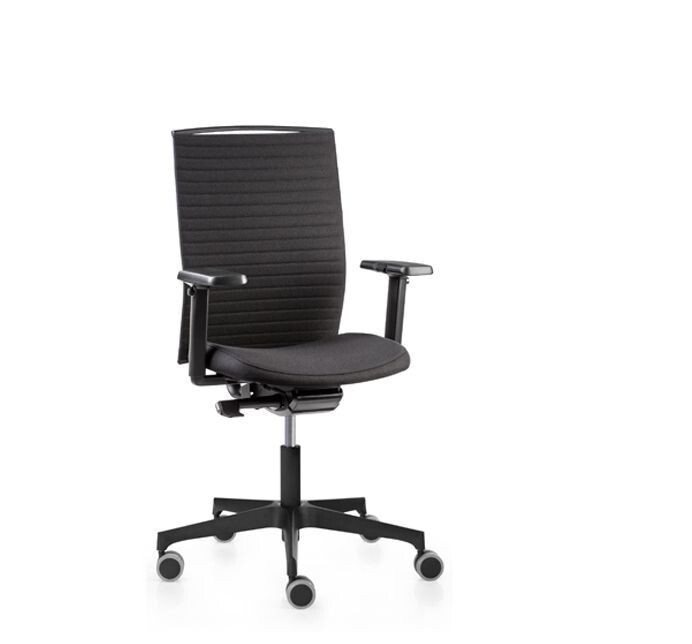 Atika swivel chair upholstered nylon base by Dileoffice
