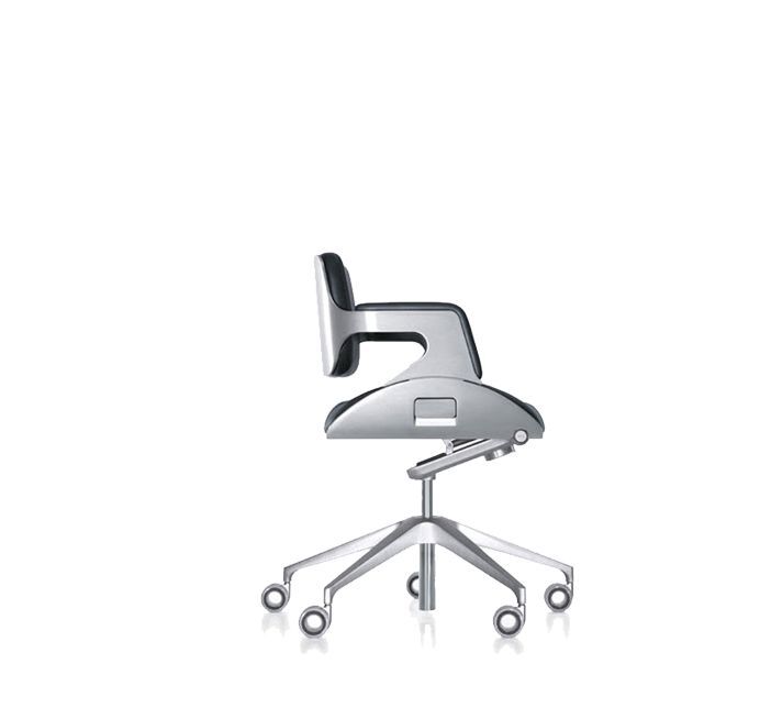 Silla giratoria baja Silver Interstuhl
