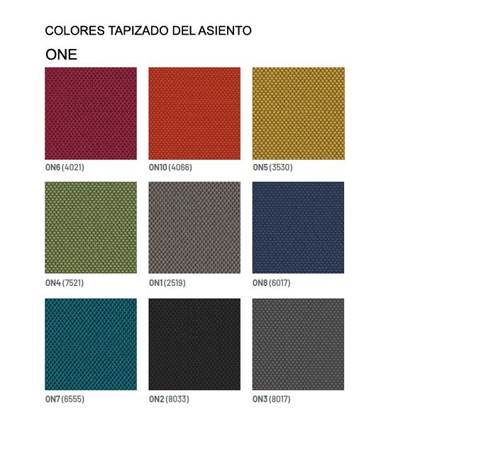 Silla / taburete Flexa tapizada aluminio Dileoffice