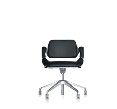 Interstuhl's Silver swivel chair low high