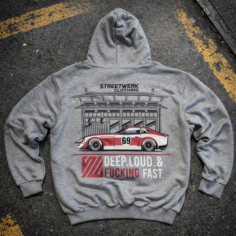 Fairlady 240Z Grey Hoodie - L Fairlady 240Z Grey Hoodie - L