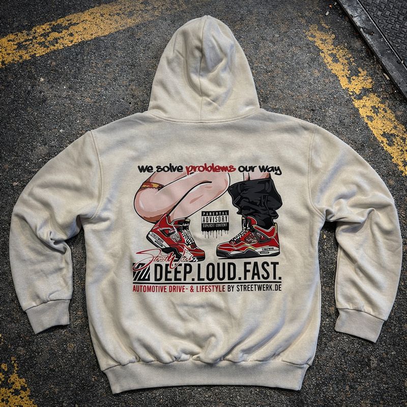 Blowjob Hoodie Beige - XL Blowjob Hoodie Beige - XL