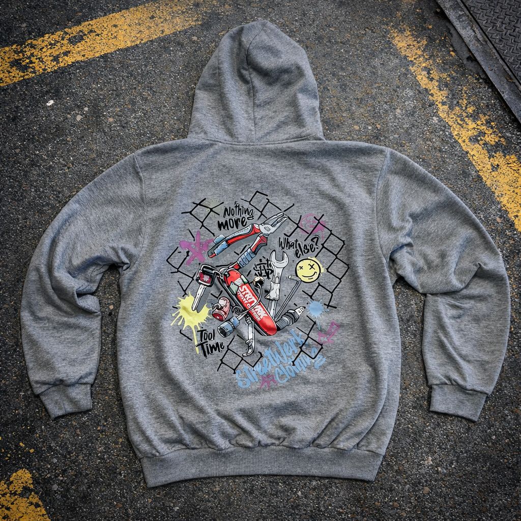 Tool Time Grey Hoodie  - M
