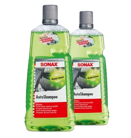 SONAX AutoShampoo Green Lemon 2x 2L