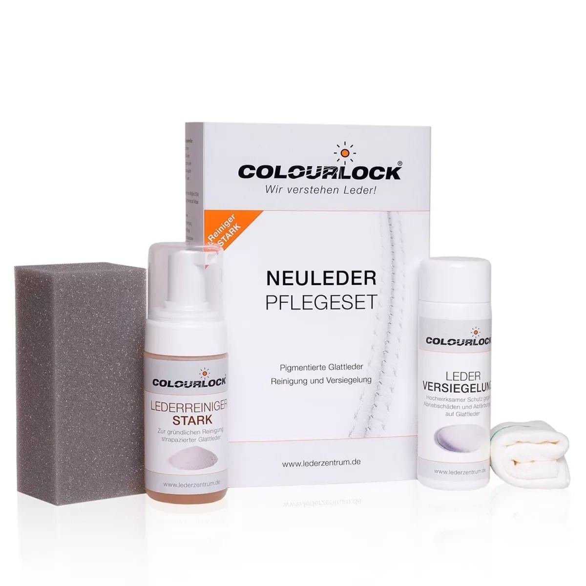 Juego de cuidado de cuero nuevo Colourlock fuerte