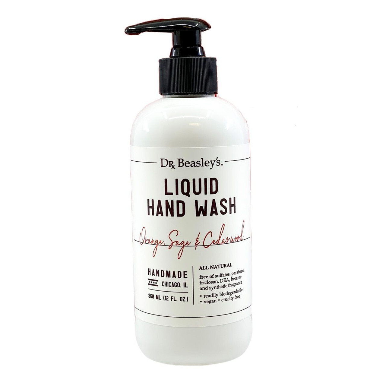 Dr. Beasleys Orange Sage and Cedarwood Liquid Hand Wash 360ml