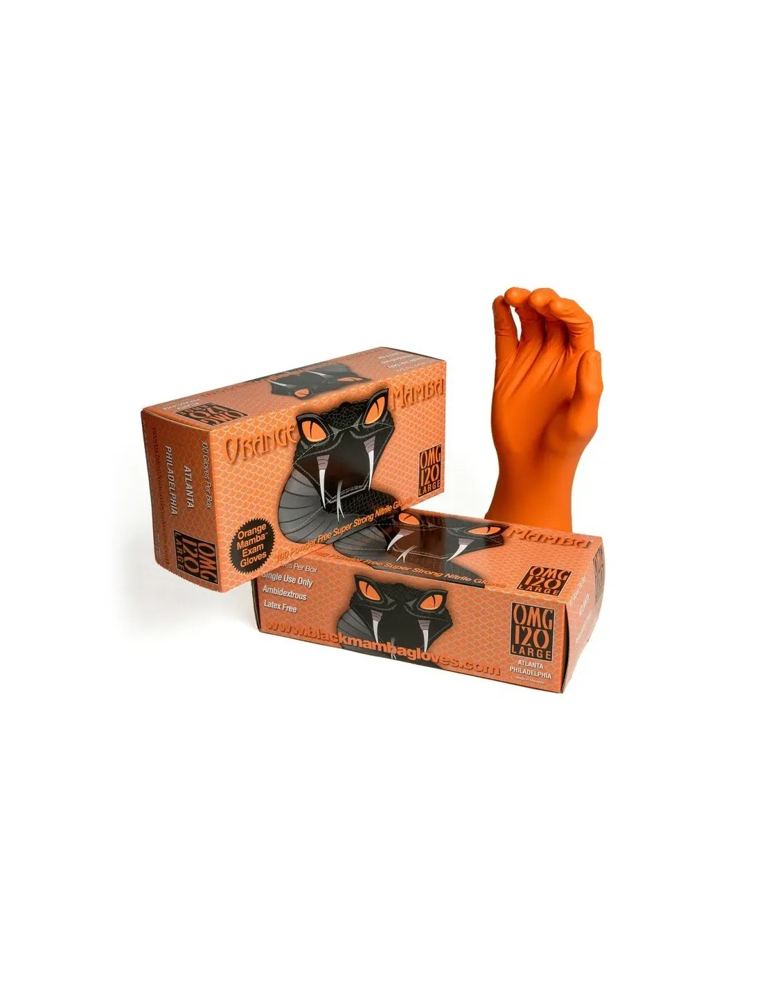 ORANGE MAMBA Guantes 100uds ORANGE MAMBA Guantes 100uds