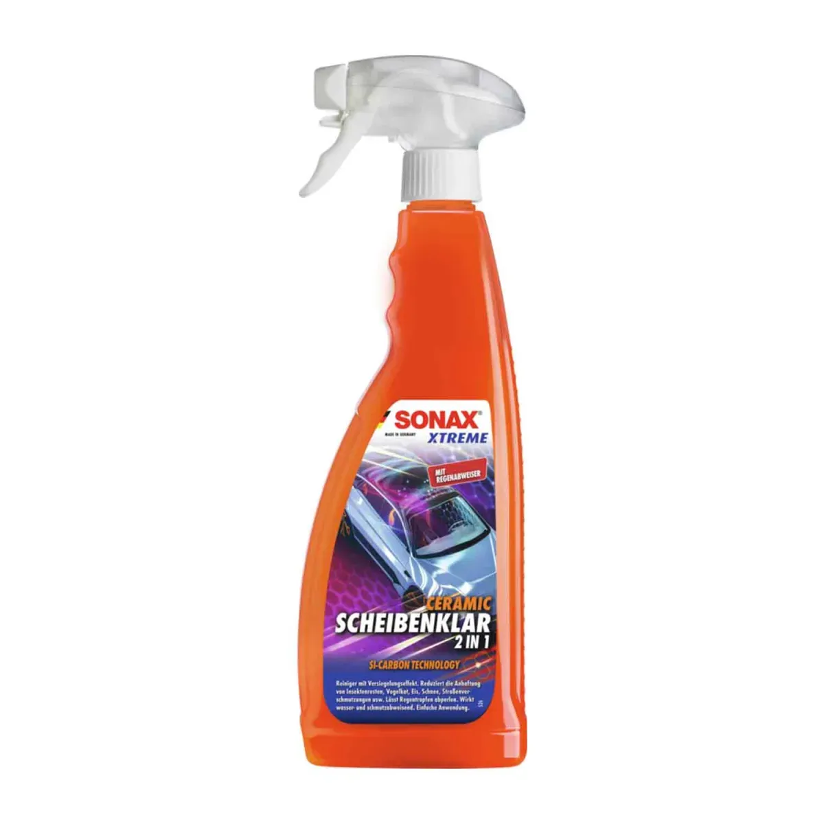 SONAX XTREME Sellador de vidrios cerámico transparente 2 en 1 para parabrisas 750 ml SONAX XTREME Sellador de vidrios cerámico transparente 2 en 1 para parabrisas 750 ml