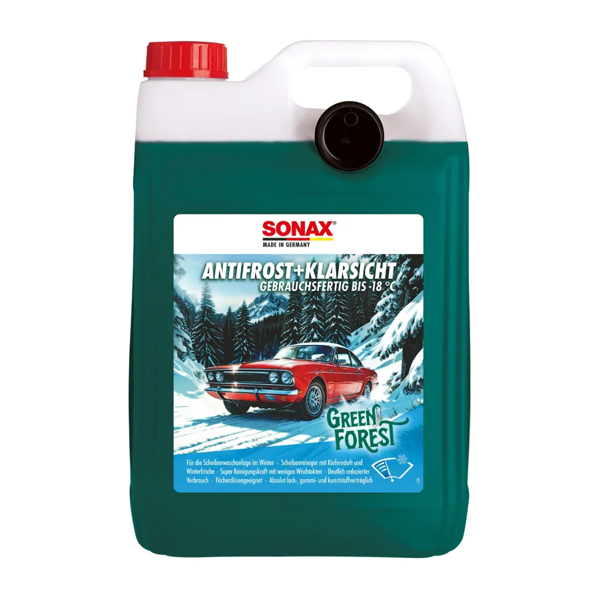 Sonax AntiFrost+ClearView hasta -18 °C Green Forest 5L Sonax AntiFrost+ClearView hasta -18 °C Green Forest 5L