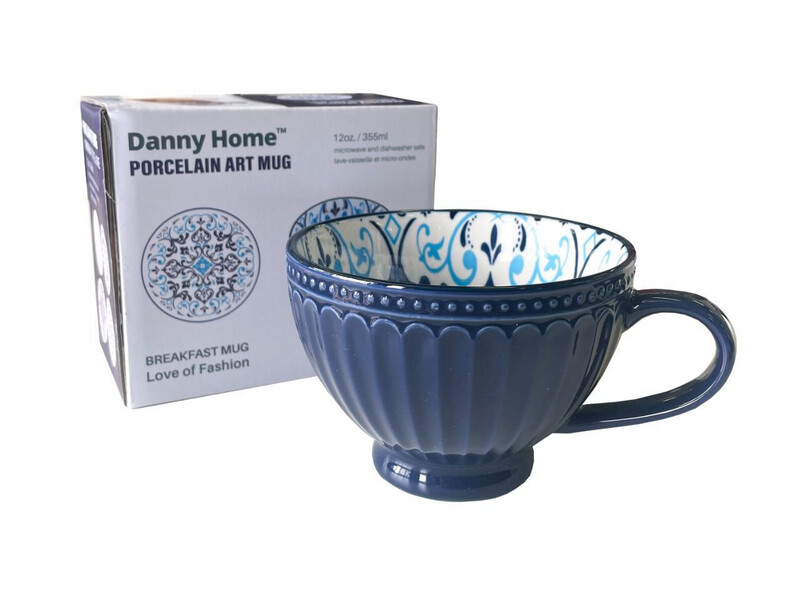 Danny Home Breakfast Mug - Santorini (fluted)