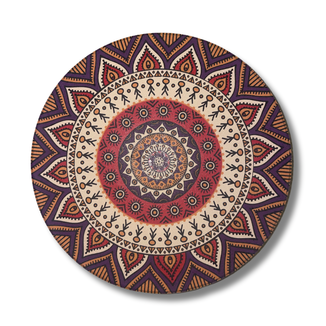 Ceramic Coaster - Red 3