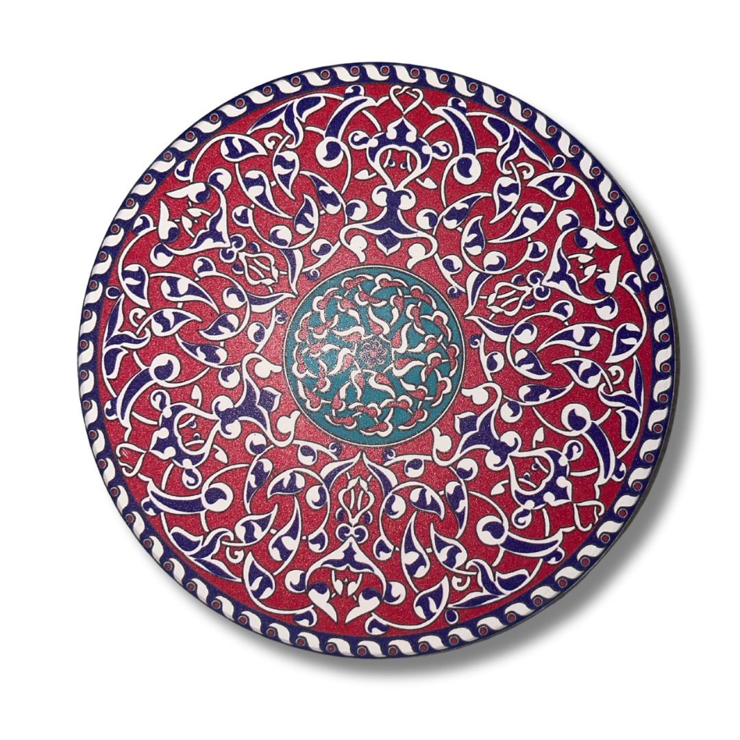 Ceramic Coaster - Red 1