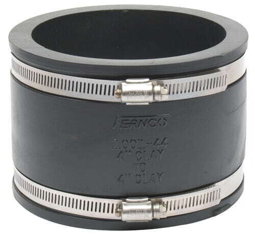 4&quot; Rubber Coupling (Clay x Clay)