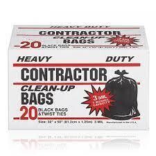 3 Mil Heavy Duty Contractor Bags (20 Pack)