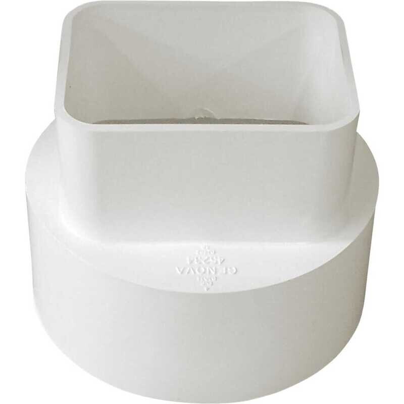 2&quot; x 3&quot; x 4&quot; Centered Downspout Adapter