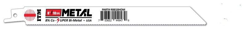 8&quot; Metal Reciprocating Saw Blade