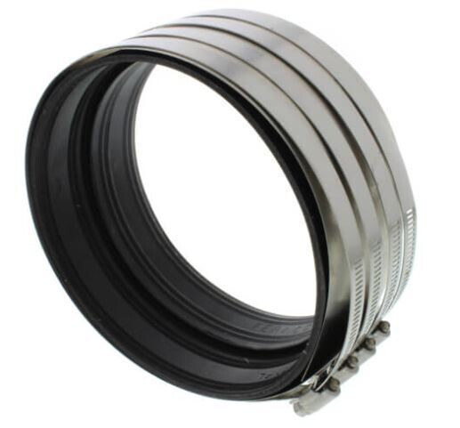 6&quot; Shielded Rubber Coupling (PVC x PVC)
