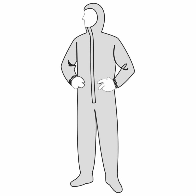 2XL Hooded Coveralls (case of 25) ***