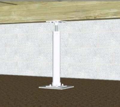 Crawl Space Jack Kit (With 7 Foot Pipe)
