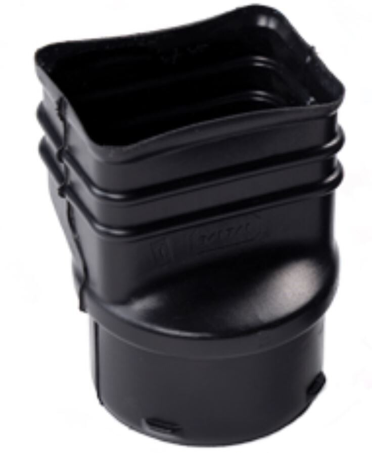 2&quot; x 3&quot; x 4&quot; Corrugated Down Spout Adapter