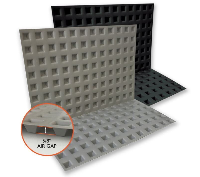 Poly Drain (grey) - 1' x 100'