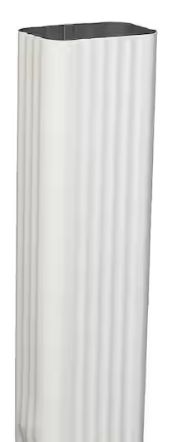 WHITE DOWNSPOUT (2X3X10)