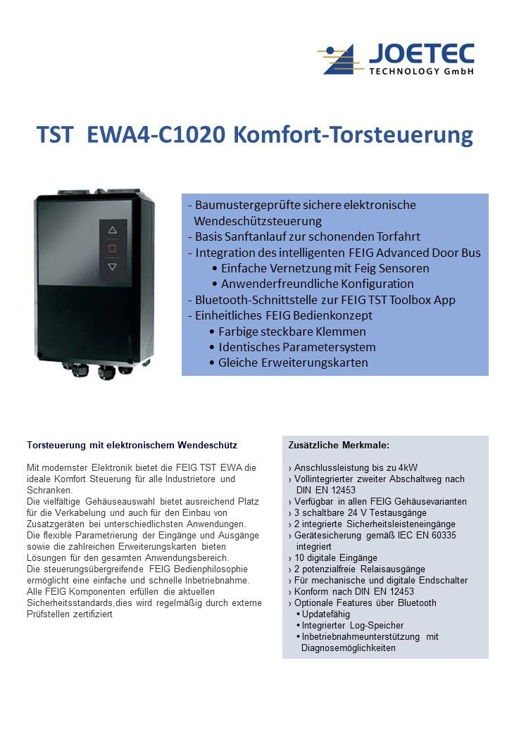 Torsteuerung TST EWA4-C1020 (Pmax 4kW/10A)