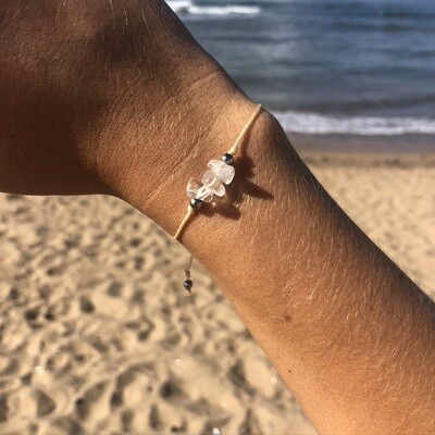 Pulsera Alma 🤍 Cuarzo Cristal