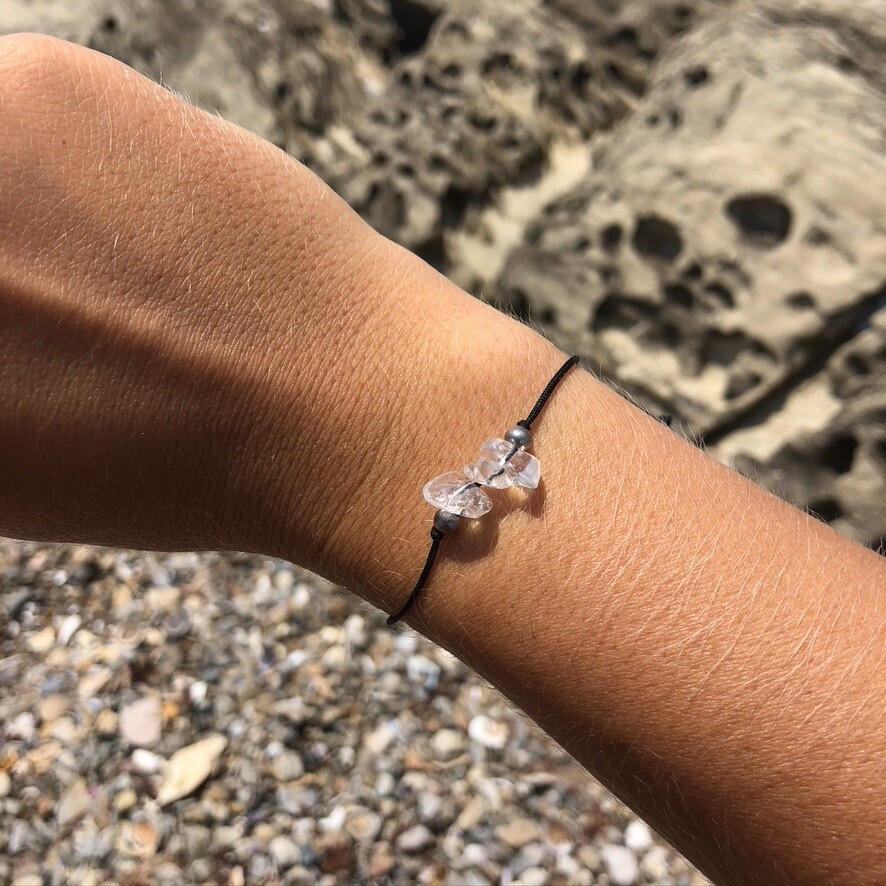 Pulsera Alma 🤍 Cuarzo Cristal