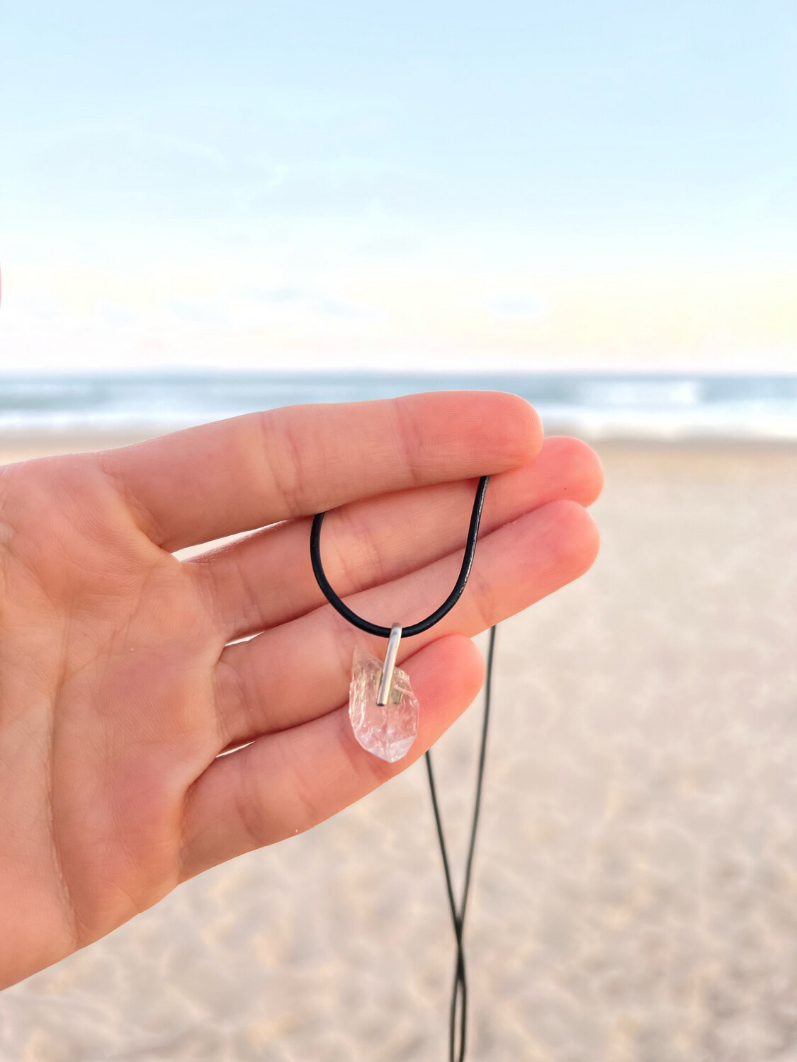 Collar con dije trabajado en Alpaca