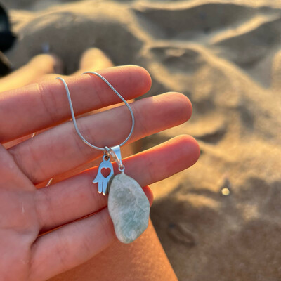 Cadena Mix de Dijes Amazonita 🩵
