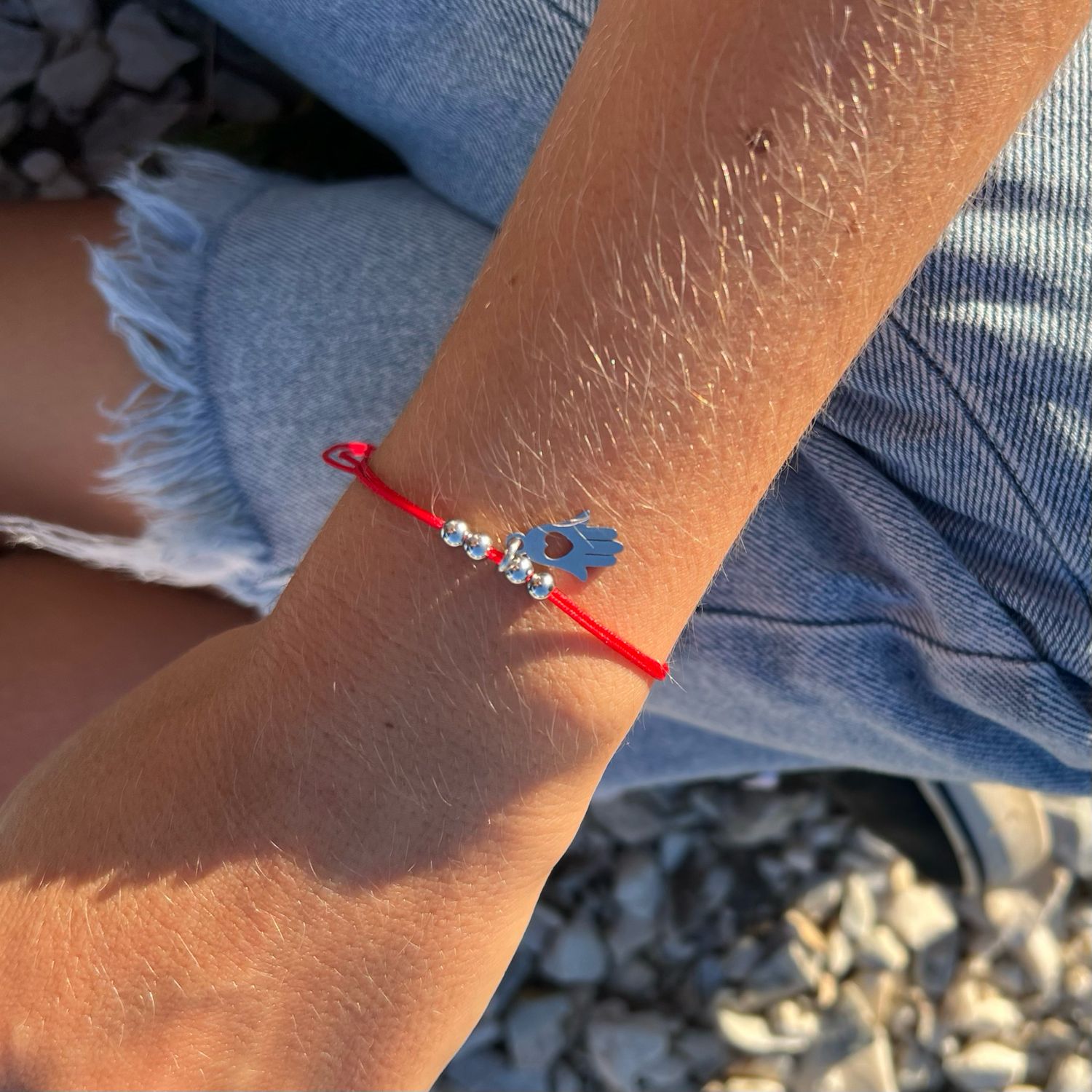 Pulsera Hilo Rojo Mano de Fátima