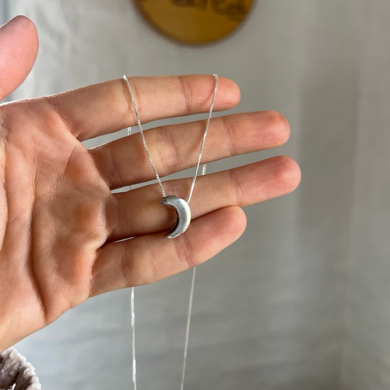 Cadena Luna Plata 925