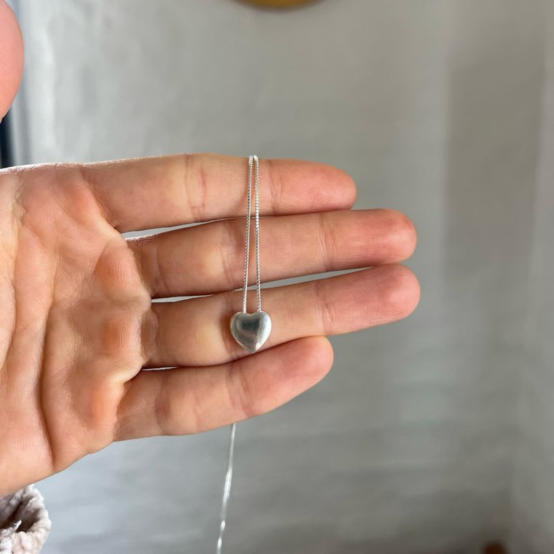 Cadena Cuore Plata 925