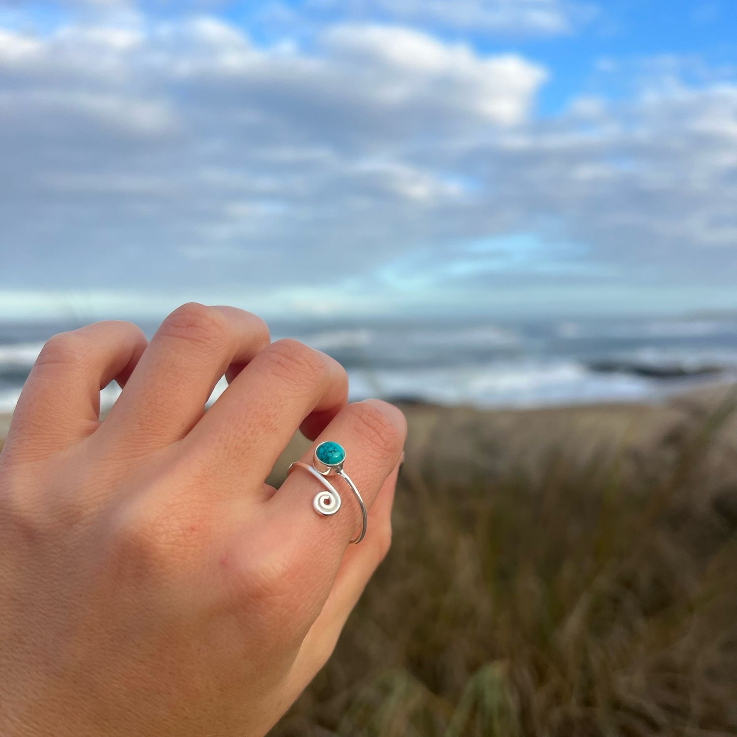 Anillo Regulable Turquesa