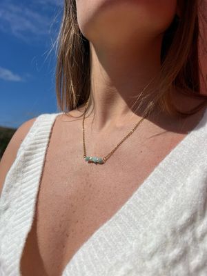 SET collar Lira + cadena Azurina