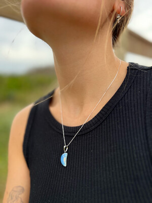 Cadena 🤍 dije Luna Plata 925