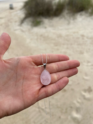 Cadena 🤍 Cuarzo Rosa
