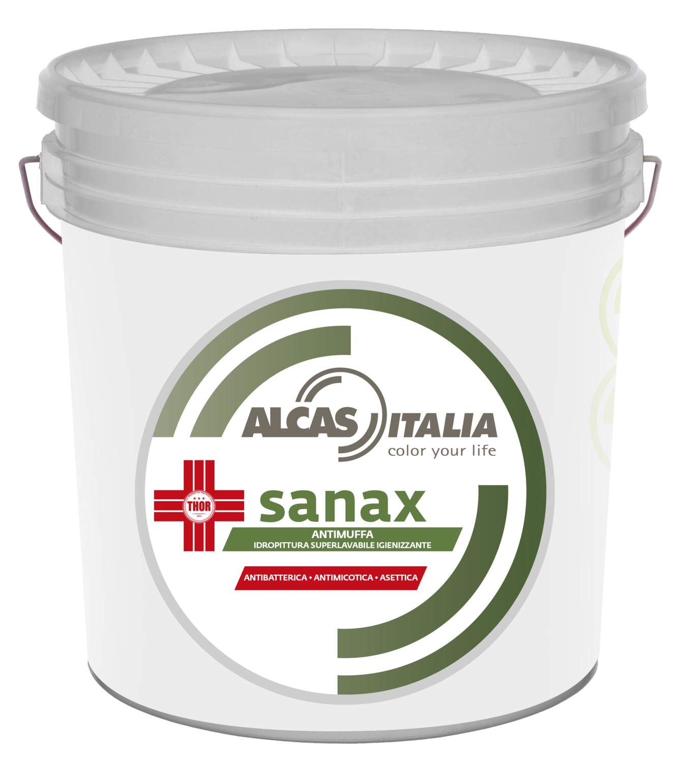 Idropittura sanificante Sanax Alcas Italia 1lt