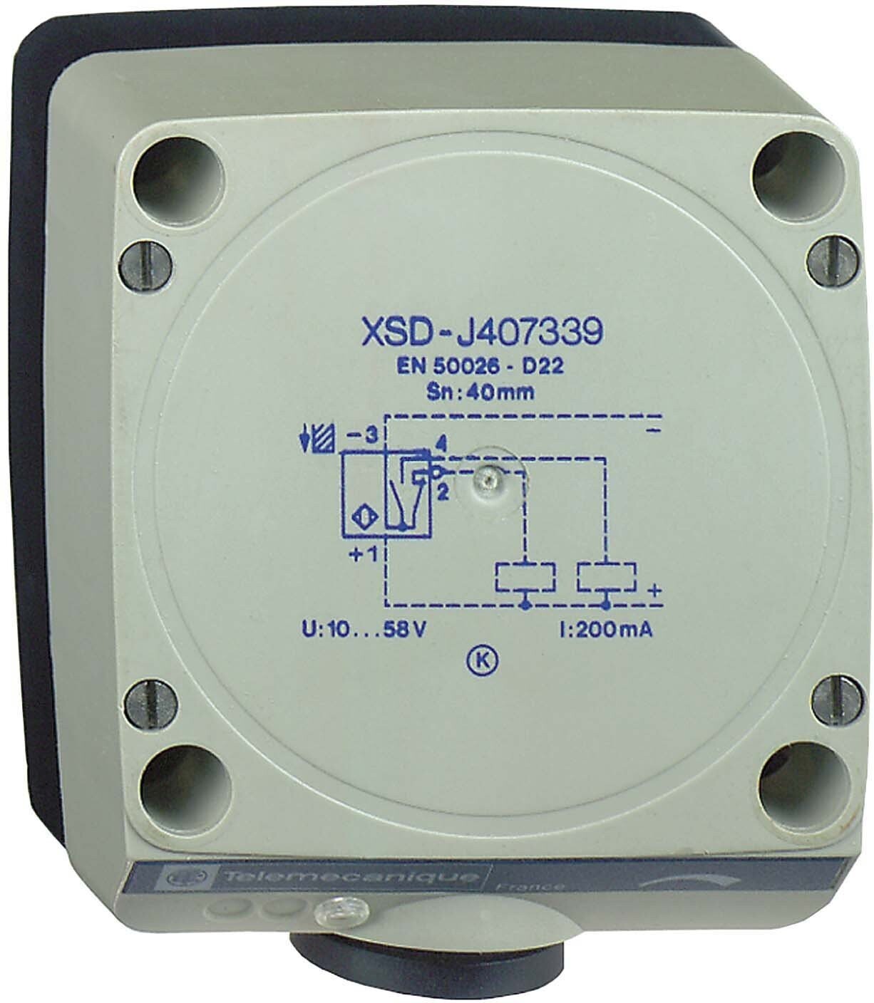 Inductive proximity sensors XS, inductive sensor XSD 80x80x40, plastic, Sn40mm, 24...240 VAC