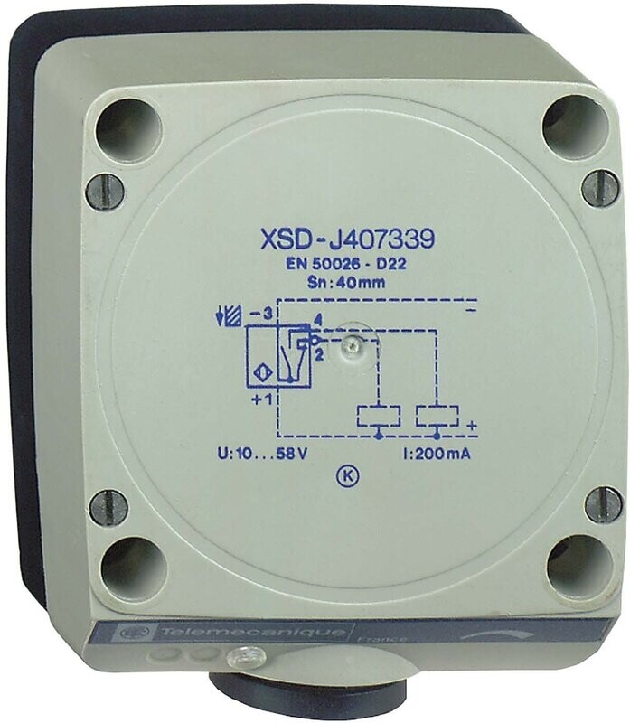 Inductive proximity sensors XS, inductive sensor XSD 80x80x40, plastic, Sn40mm, 24...240 VAC