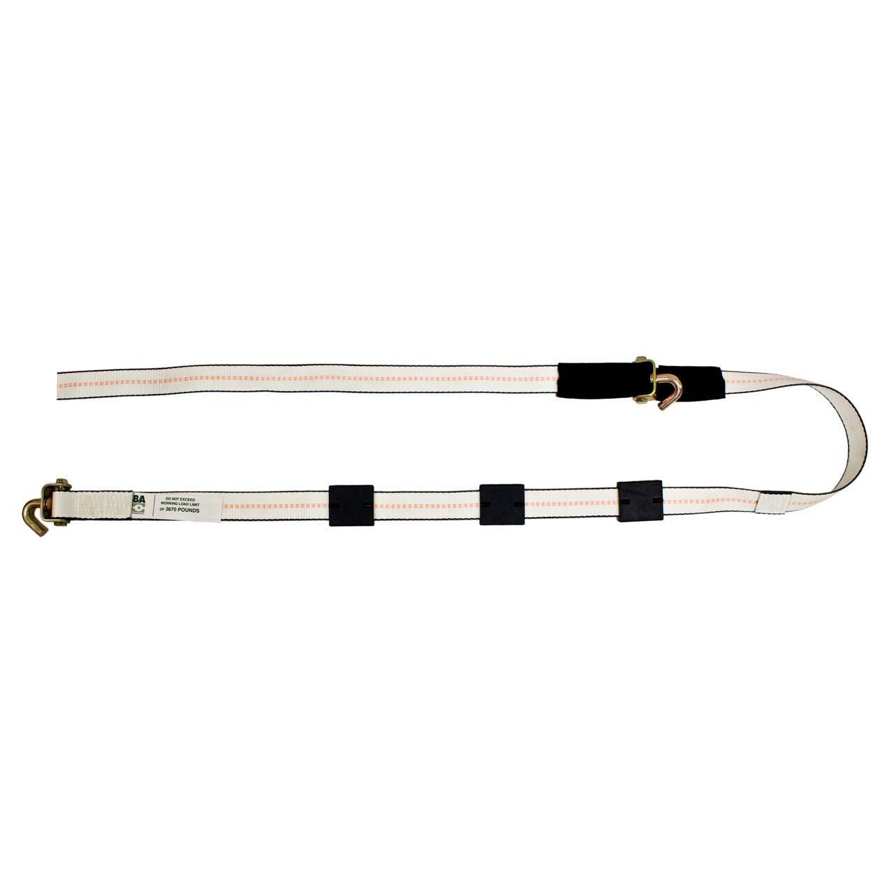 B/A Products Co. 2" x 12' Swivel J Hook Trailer Strap w/Tire Grippers & Sleeve