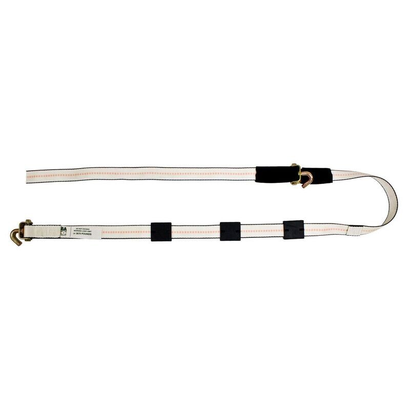 B/A Products Co. 2" x 12' Swivel J Hook Trailer Strap w/Tire Grippers & Sleeve